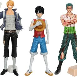 Luffy Sanji Zoro heridos en batalla (Set de 3)