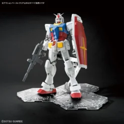 Alternative view of Action Base 4 Clear 1:100 Scale Gundam Model Kit Display Stand (ENERO 2026)