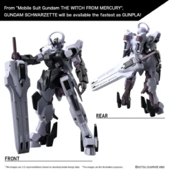 Alternative view of Mobile Suit Gundam: The Witch from Mercury Gundam Schwarzette High Grade 1:144 Scale Model Kit (MARZO 2026)