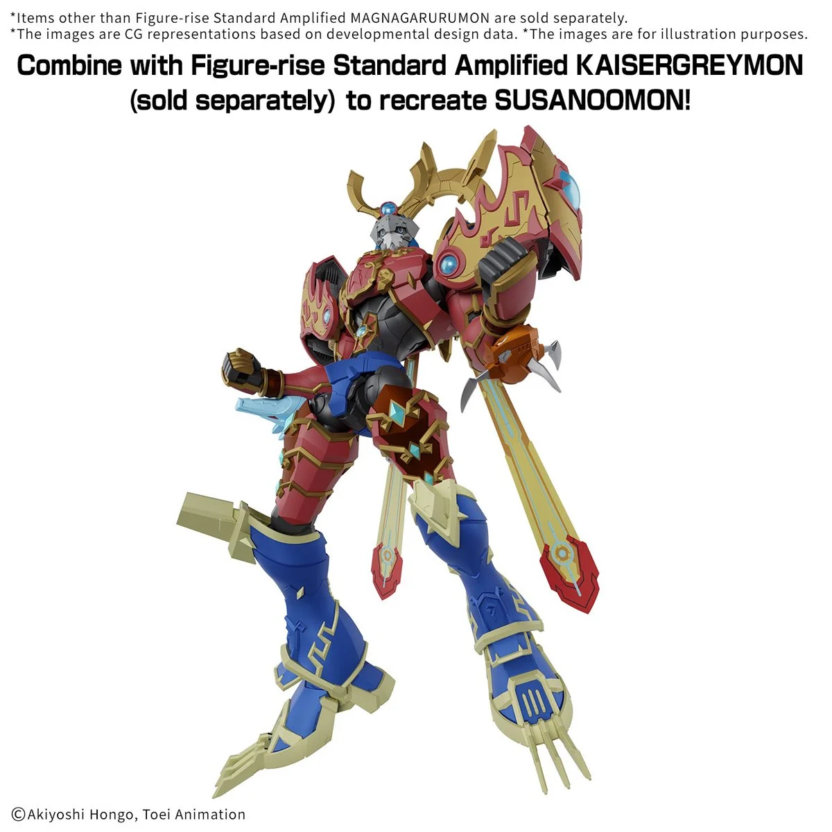 Digimon MagnaGarurumon Figure-Rise Stardard Amplified Model Kit (ENERO 2027) - Imagen 3