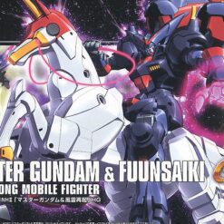 Alternative view of Mobile Fighter G Gundam Master Gundam and Fuunsaiki High Grade 1:144 Scale Model Kit (NOVIEMBRE 2026)