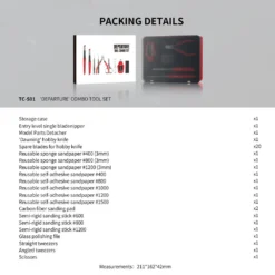 DSPIAE: DEPARTURE Tool Combo Set - TC-S01 - 9 Tools & Custom Storage - Imagen 3